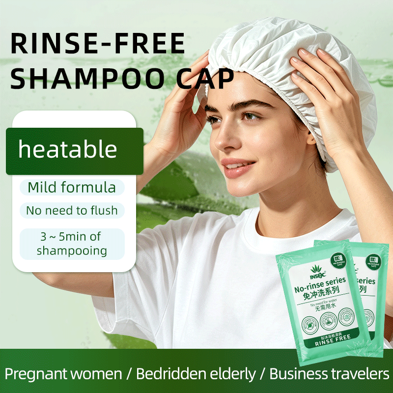 Hair Care With Aloe Vera - 水なしシャンプーキャップ アロエベラ配合 フレッシュドライ 使い捨てヘアウォッシュキャップ 高齢者 床置き患者