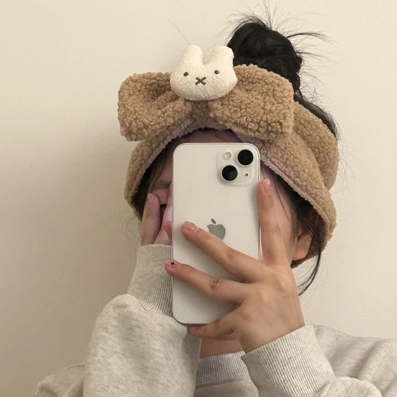 漫画風のかわいい新しい洗顔用蝶ネクタイ、伸縮性のあるヘアタイ - Hair Care Japan Products のレビューと価格