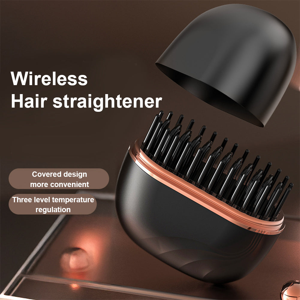 ヘアストレートニングコーム ワイヤレス充電式ストレートナー  - Hair Care Long Hair のレビューと価格