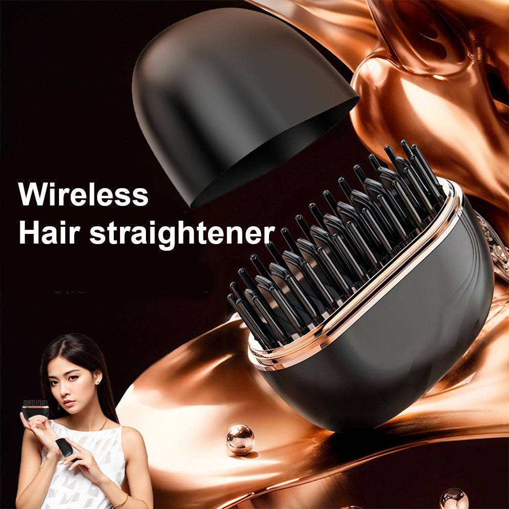 ヘアストレートニングコーム ワイヤレス充電式ストレートナー  - Hair Care Long Hair のレビューと価格