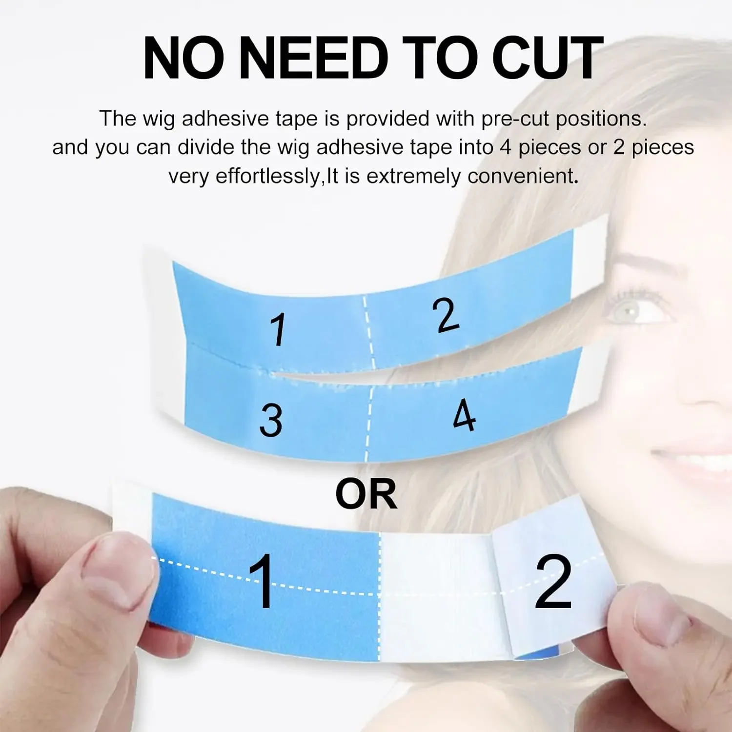 超強力両面粘着ヘアウィッグテープ 20枚/36枚入り 防水エ - Hair Extension Tape In のレビューと価格