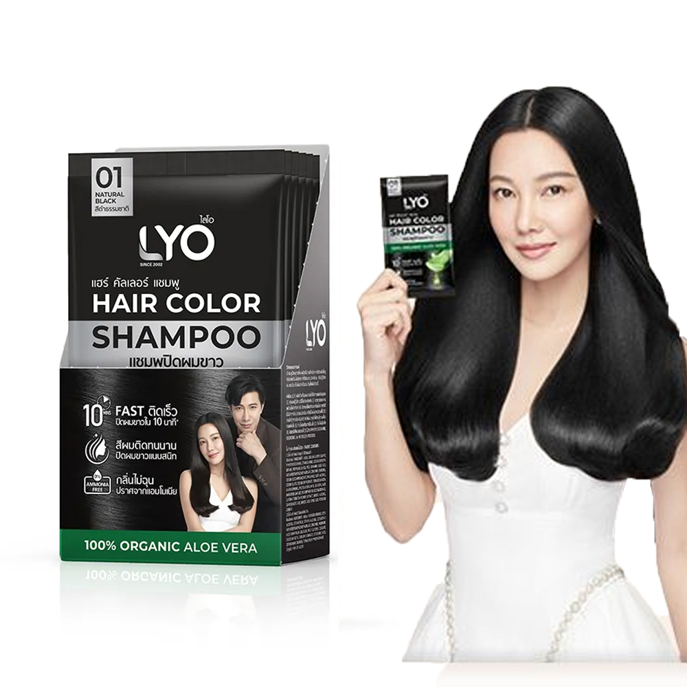 Lyo-天然植物の染毛剤とシャンプーのボトル,栄養のあるケア - Hair Care Long Hair のレビューと価格