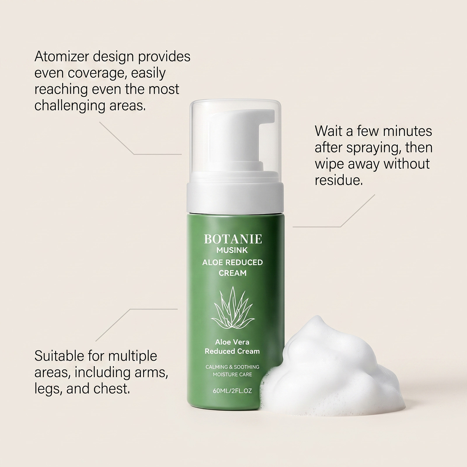 アロエベラ除毛クリームムース ツボクサエキス配合 優しいケア - Hair Care With Aloe Vera のレビューと価格