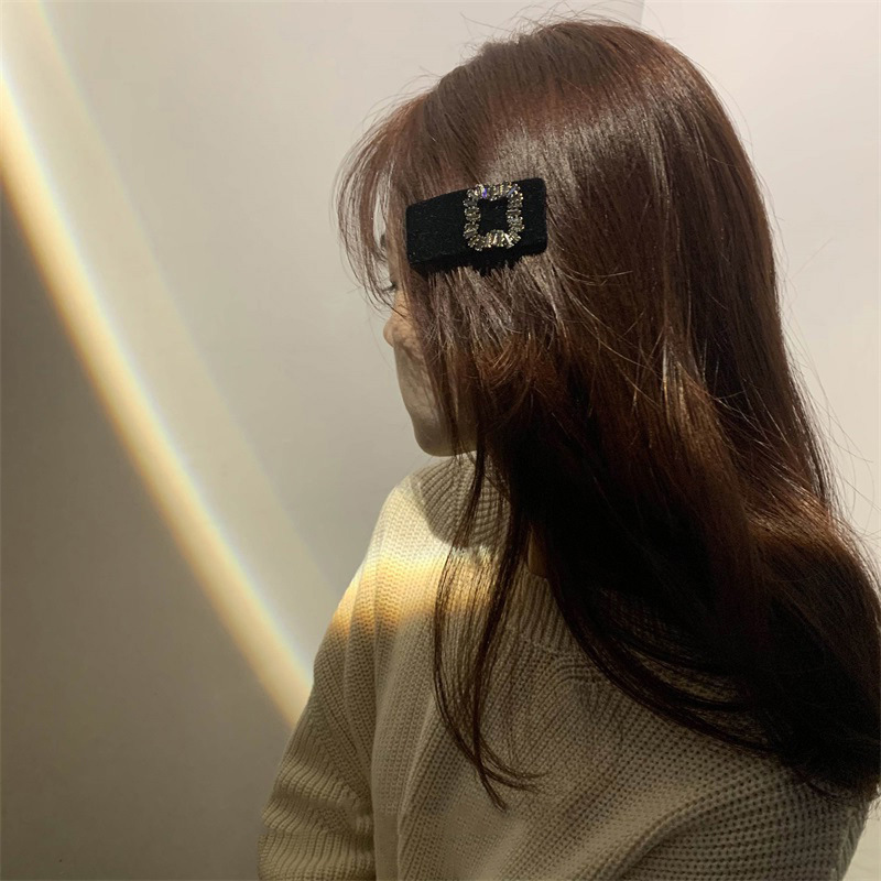 真新しい黒ベルベットビッグリボンヘアピン女性のための高級ジル - Hair Care Luxury Brands のレビューと価格