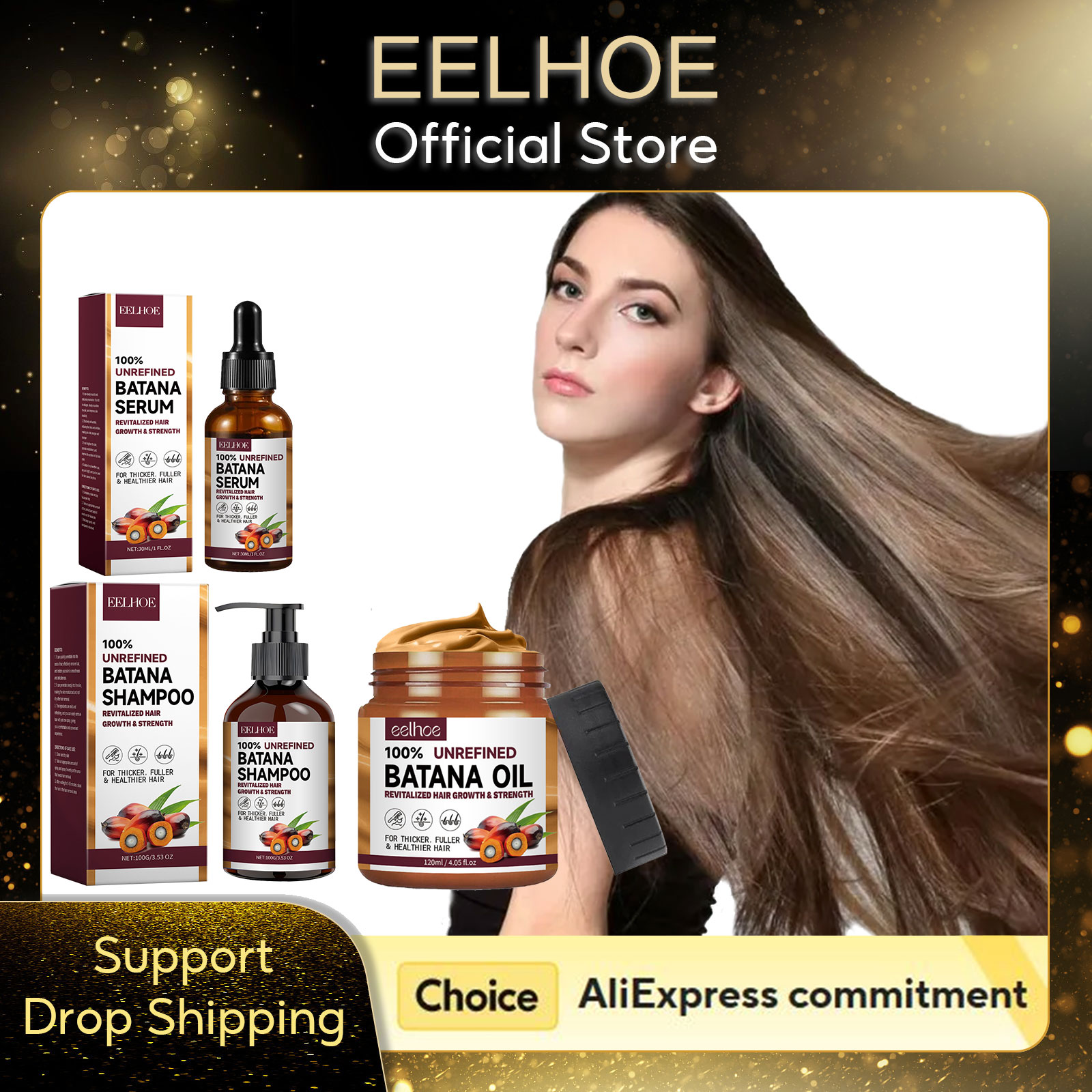 EELHOE 天然バタナオイル深い保湿滑らかな太い育毛シャン - Hair Care Conditioner のレビューと価格