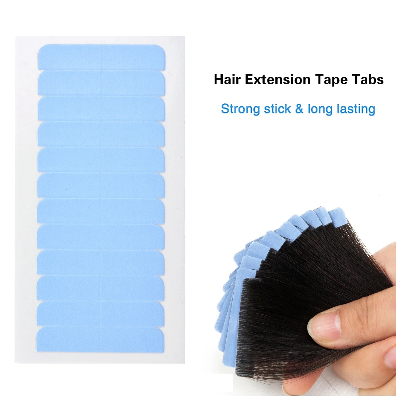 両面交換テープ ヘアシステムテープ ヘアエクステまたはウィッ - Hair Extension Tape In のレビューと価格