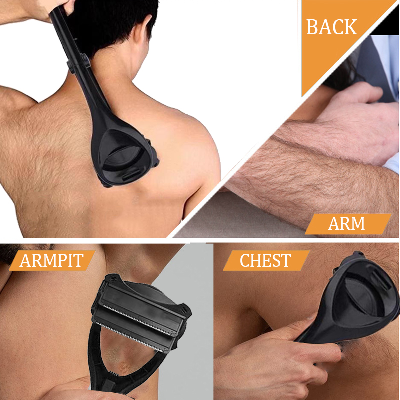 新しいメンズ無痛バックシェーバー脱毛器男性用脱毛器シェーバー - Hair Care Long Hair のレビューと価格