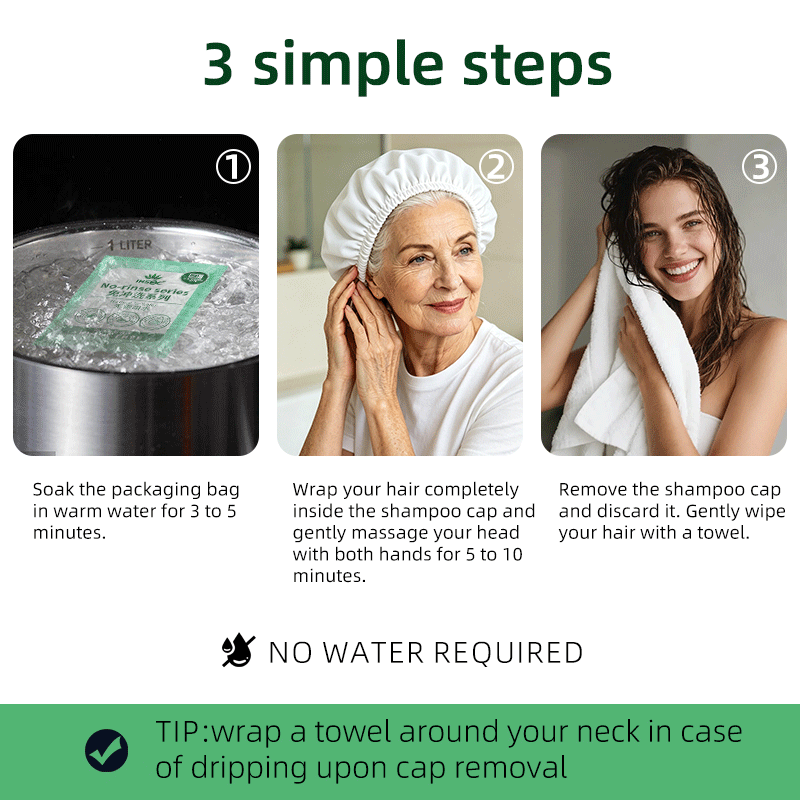 使い捨てウォーターレスシャンプーキャップ アロエベラ配合 ス - Hair Care With Aloe Vera のレビューと価格