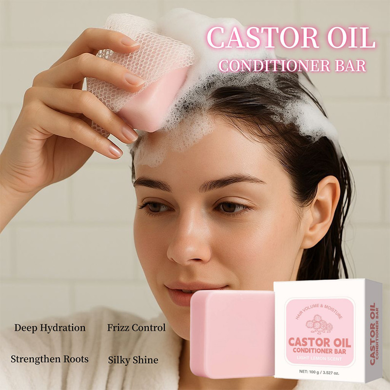 ヒマシ油コンディショナーソープバー、保湿栄養固形シャンプー、 - Hair Care Conditioner のレビューと価格