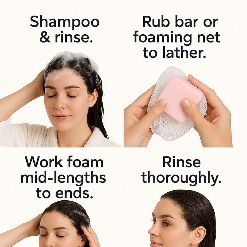 ヒマシ油コンディショナーソープバー、保湿栄養固形シャンプー、 - Hair Care Conditioner のレビューと価格