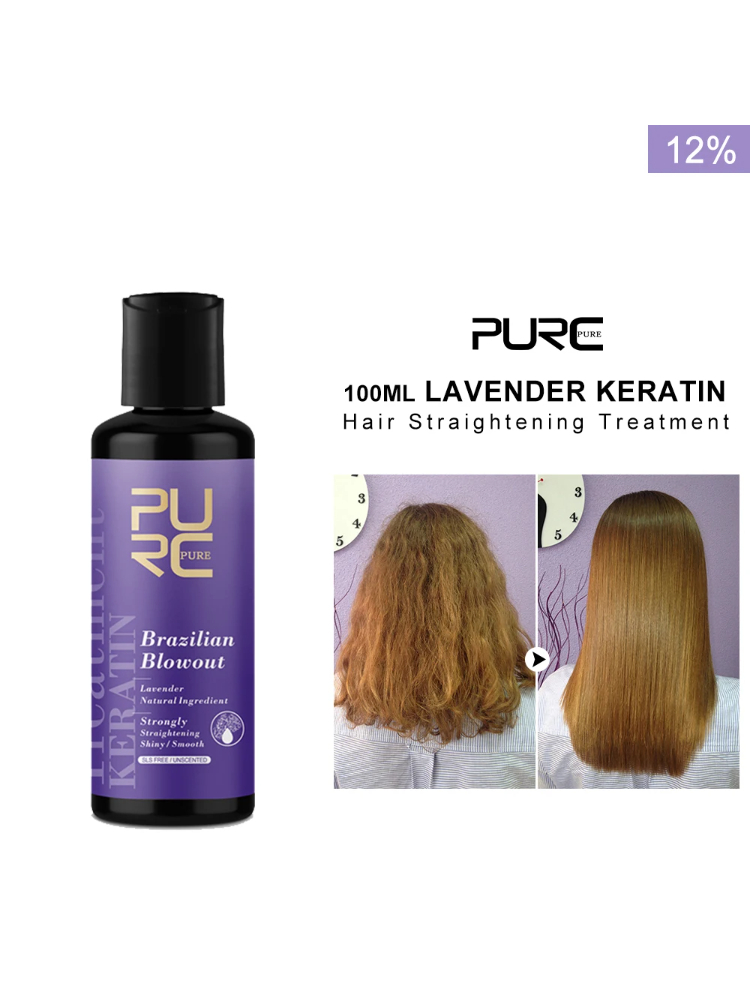 PURC ラベンダー 12% ブラジルケラチン縮毛矯正トリー - Hair Care Korean のレビューと価格