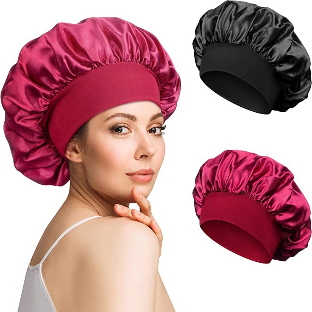 ソフトロングヘアケアボンネット イミテーションシルク ソリッ - Hair Care Long Hair のレビューと価格